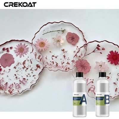 La resina de fundición ultraclara libre de VOC produce vidrio impecable como superficie