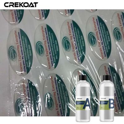 Resina de lanzamiento de la resina de epoxy del componente claro flexible de la suavidad dos para cubrir con una cúpula de las etiquetas
