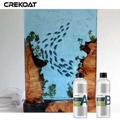 El pegamento claro de lanzamiento de la resina de epoxy para la barra de los tableros de la mesa emerge los finales de madera