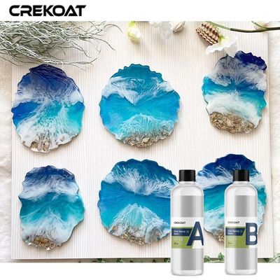 El amarillear bajo claro de la resina de epoxy del alto lustre coloreado con los pigmentos de los tintes