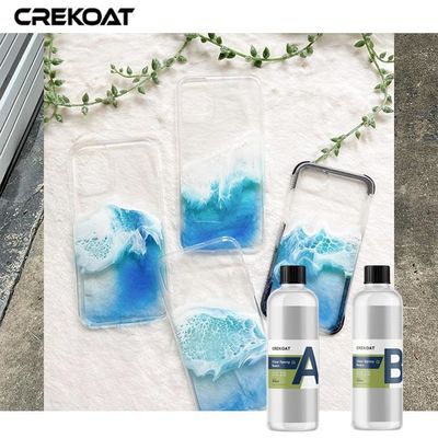 Crystal Clear Epoxy Resin For BPA que amarillea anti de capa de lanzamiento libremente