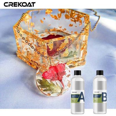 Crystal Clear Epoxy Resin For BPA que amarillea anti de capa de lanzamiento libremente