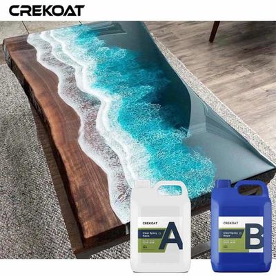 Con un acabado brillante, revestimiento líquido transparente para la fórmula no tóxica de resina epoxi