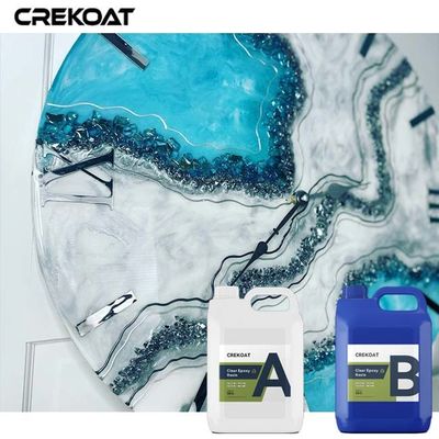 Pegamento epoxi transparente no amarillento para lienzos de arte de resina