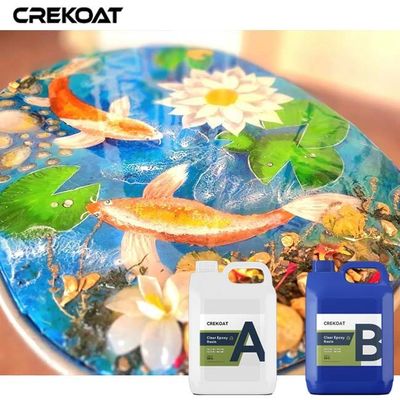 Vidrio líquido Ultraclaros Epoxy Resin Bar Tops Transformando objetos en Art Resistencia al Calor