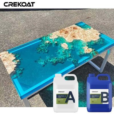 Ultra clara ver a través de la resina epoxi que resulta en creaciones únicas a medida