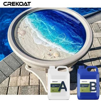 Alta transparencia líquida de resina epoxi de espesor de vertido diseñado para piezas de juego de mesa