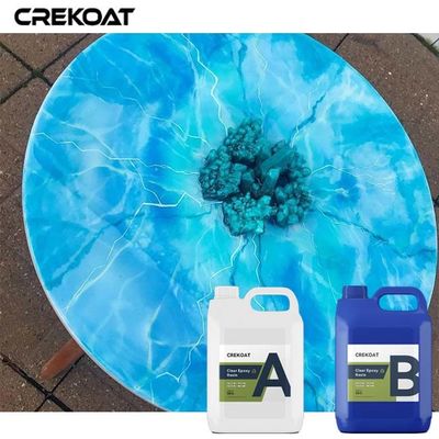 Alta transparencia colores vibrantes resina de fundición líquida para mesas de río y encimeras