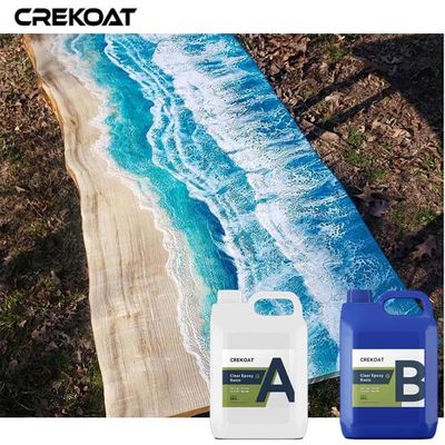 Artística Coat transparente Epoxi para encimeras Vierte Grandes Diseños Libre de burbujas