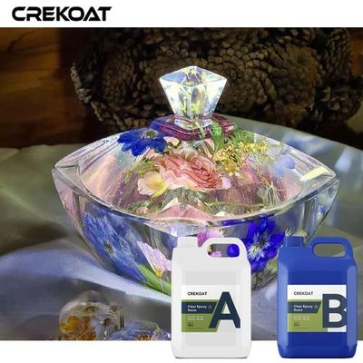 Epoxi de resina transparente para artesanías logran cristales impecables como superficies