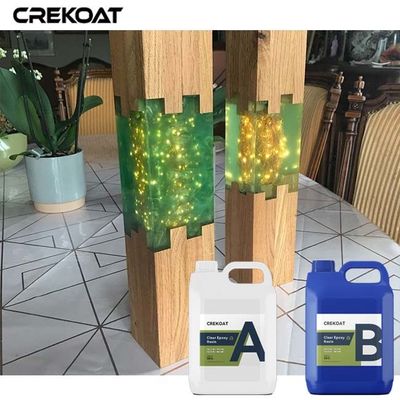 Auto-nivelación de pegamento epoxi transparente para mesas de madera