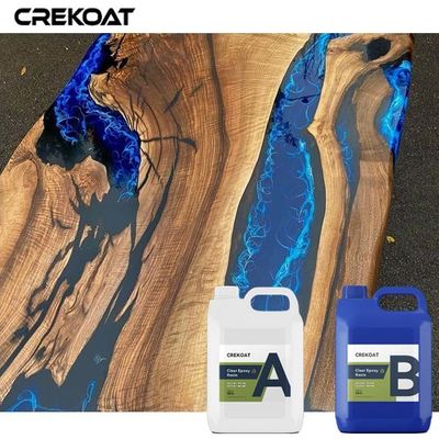 Resina epoxi de dos partes cristalina y fundida Resina vertible para mesa