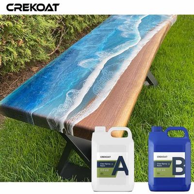 Super Clear Glassy Deep Pour Epoxy Resin For River Tables Live Edge Workbenches