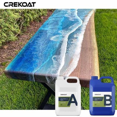 Super Clear Glassy Deep Pour Epoxy Resin For River Tables Live Edge Workbenches