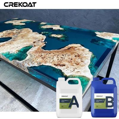 No amarilleando profundamente vierta la resina de epoxy para el bastidor y Art Projects