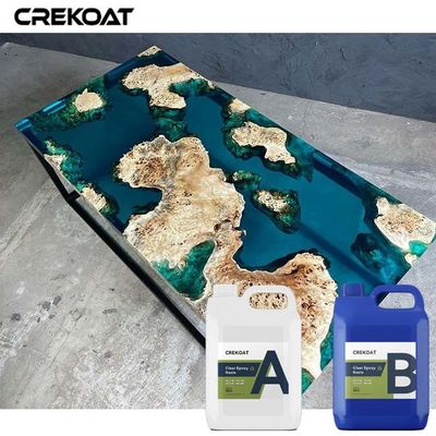 No amarilleando profundamente vierta la resina de epoxy para el bastidor y Art Projects