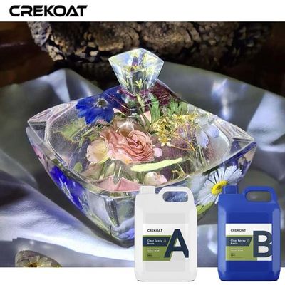 Los artes de la resina del 2:1 de la resina de Crystal Clear Deep Pour Epoxy con colores vibrantes burbujean libremente