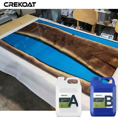 2Ratio de vertido profundo resina epoxi fácil de mezclar fórmula libre de complicaciones auto nivelación