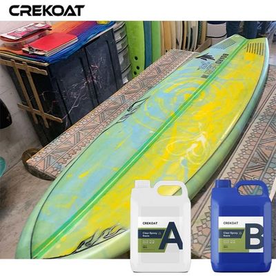 Capa transparente de epoxi resistente a los rayos UV Capa gruesa de nivelación automática para la perfección
