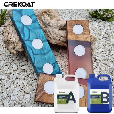 Waterfall Like Clear Epoxy Resin Finish Resists Yellowing Over Time