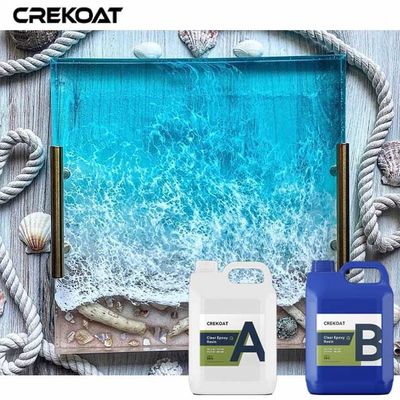 Los artes de la resina del 2:1 de la resina de Crystal Clear Deep Pour Epoxy con colores vibrantes burbujean libremente