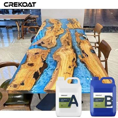 4 pulgadas profundamente vierten la resina de epoxy para el lanzamiento de madera de las ilustraciones de las tablas del río