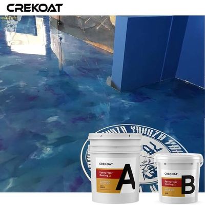 La capa de epoxy metálica comercial del piso soporta tráfico de vehículos pesado