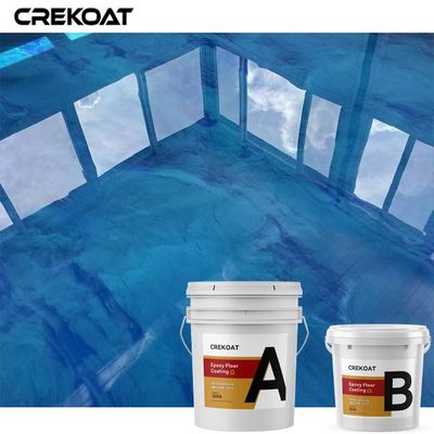 Piso de epoxy residencial comercial que cubre los pigmentos metálicos