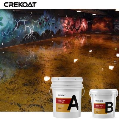 Capa metálica completamente sólida del piso de la resina de epoxy para los clubs nocturnos