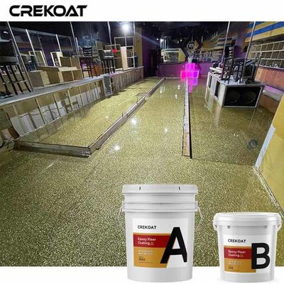 Pisos concretos de capa del color del piso de epoxy metálico brillante de las escamas