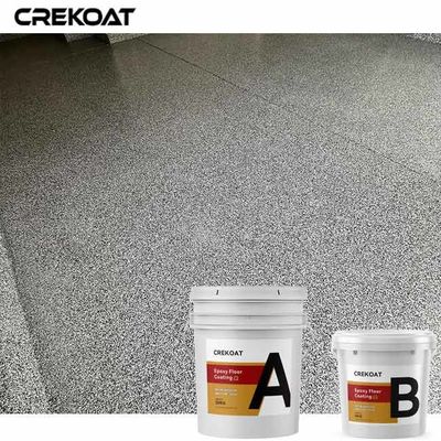 La variedad de capa de la textura del alto del lustre de la escama piso de epoxy del sistema crea una superficie brillante
