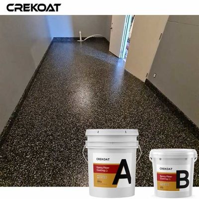 Las áreas comerciales pintan a Chip Epoxy Floor Coating With que mezcla escamas decorativas