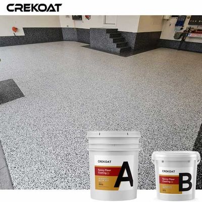 Capa de epoxy comercial del piso de la escama en garaje de la tienda al por menor de la oficina