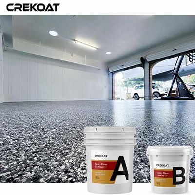 Piso de epoxy de la escama del alto lustre que cubre la adherencia excelente resistente ULTRAVIOLETA