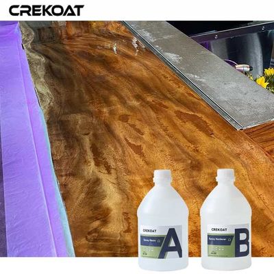 Alto brillo transparente penetrante sellador epoxi espejo-como acabado Premium look