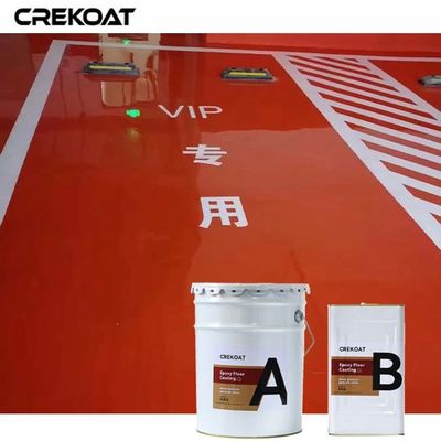 El revestimiento de piso epoxi antiderrapante de alto brillo crea un acabado espejo