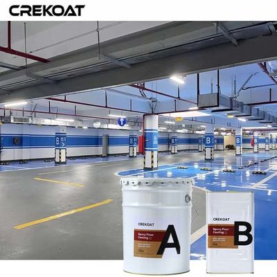 Revestimiento de suelo epoxi industrial de superficie de hormigón para aparcamientos, garajes y aeropuertos