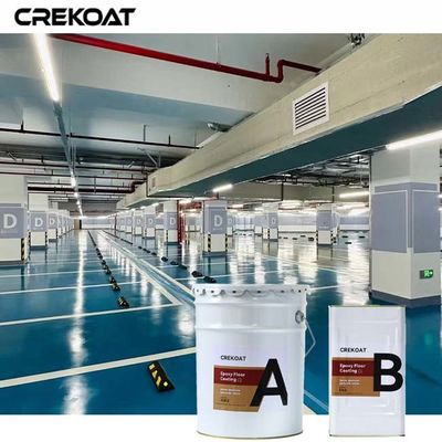 El revestimiento de piso epoxi antideslizante de baja viscosidad penetra profundamente en el hormigón para una fuerte adherencia