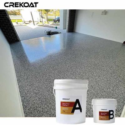Revestimiento de garaje de poliespártico transparente adhesivo de color vibrante para el hormigón