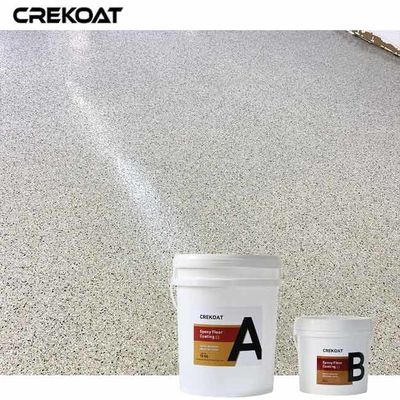 Revestimiento de hormigón epoxi poliespártico con copas decorativas de cuarzo para un aspecto único