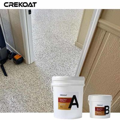 Superficie texturizada Epoxi Flake Revestimiento de suelo Color y diseño extensivos Personalización