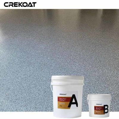 Asombroso revestimiento de suelo de poliespártico aspecto de escamas personalizable con chips de pintura de vinilo