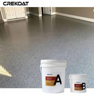 Asombroso revestimiento de suelo de poliespártico aspecto de escamas personalizable con chips de pintura de vinilo