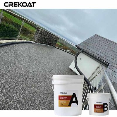 Outdoor Resin Washed Stone Water-Based Epoxy Floor Coating For Floor And Walls