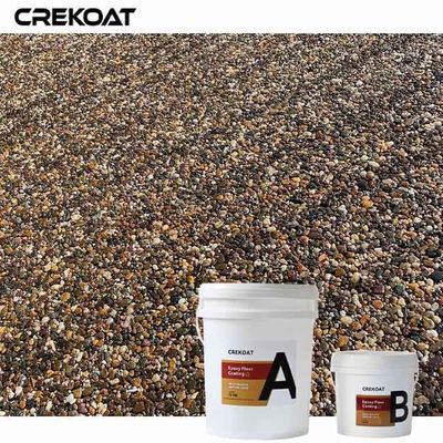 Revestimiento de suelo epoxi de piedra lavada con resina a base de agua Propiedades antideslizantes