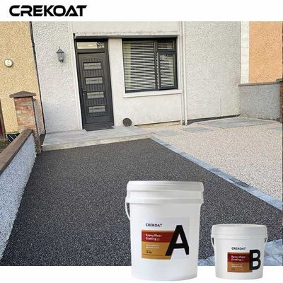 Sistema de piso decorativo epoxi de piedra de guijarro antideslizante para calzadas