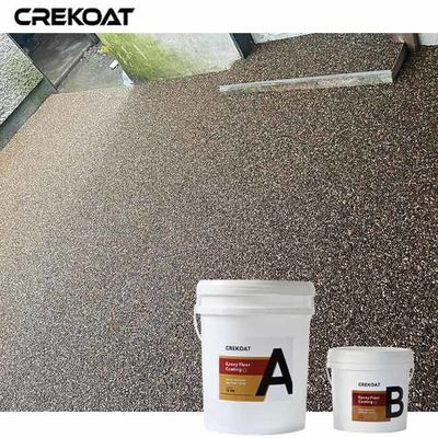 Seamless Surface Pebble Stone Epoxy For Concrete Wood Or Metal