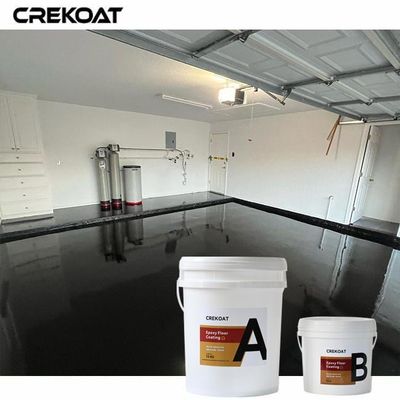 Revestimiento de suelo epoxi metálico rojo y negro sin costuras Bajos requisitos de mantenimiento