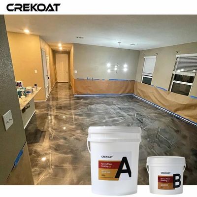 Efectos decorativos Revestimiento de suelo metálico poliespártico con pigmentos o copos metálicos