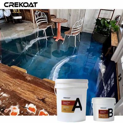 Tiempos de curación rápida Revestimiento de suelo poliespártico metálico Mejorada resistencia al amarilleo